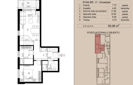 NOVI SAD - TELEP - 50.06 m2