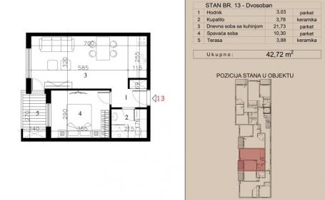 NOVI SAD - TELEP - 42.72 m2