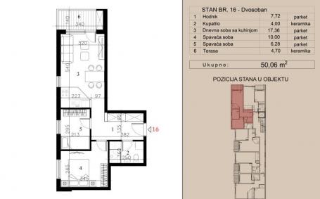 NOVI SAD - TELEP - 50.06 m2