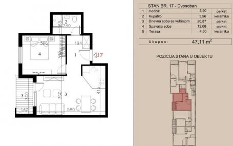 NOVI SAD - TELEP - 47.11 m2
