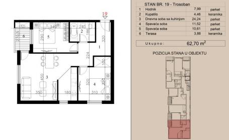 NOVI SAD - TELEP - 62.70 m2