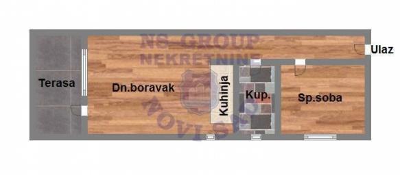 Jednoiposoban stan na Adicama, 33m2