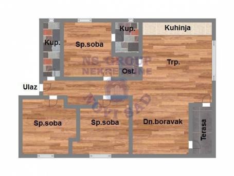 Cetvorosoban stan na Adicama, 74m2
