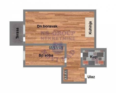 Dvosoban stan na Miseluku, 45m2