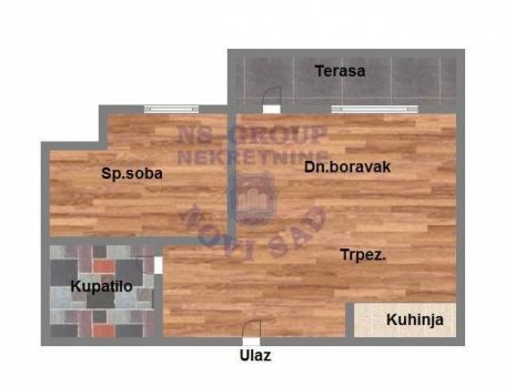 Dvosoban stan na Mišeluku 40m2
