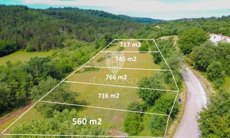 Buje, predivno zemljište površine 745 m² na mirnoj lokaciji!