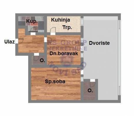 Dvosoban stan na Novom Naselju, 46m2