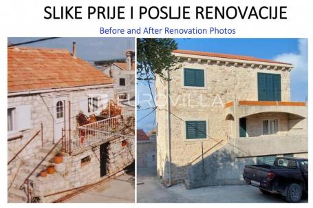 Brač, Sutivan, stara kamena kuća u centru mjesta, na 40 m od mora