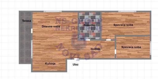 Trosoban stan na Adicama 56m2