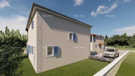 Haus LIŽNJAN! VERKAUF EINER IM BAU BEFINDLICHEN VILLA MIT POOL.