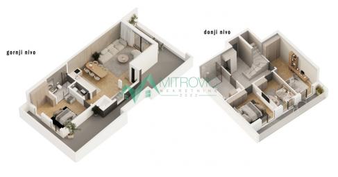 NA PRODAJU - Penthouse 131m2 + terasa 60m2 , 2 garažna mesta (šifra: 1004493) 