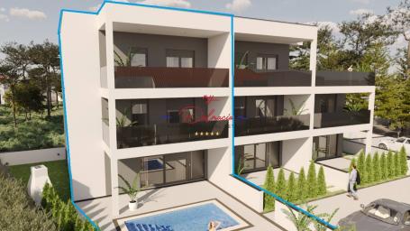 Vir, Wohnung S1 auf 3 Etagen/Pool, Südseite, nähe Zentrum