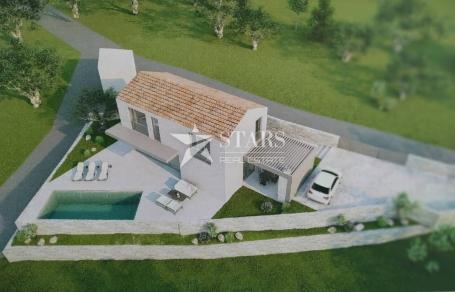 Otok Krk, Soline - građevinski teren sa građevinskom dozvolom i projektom 