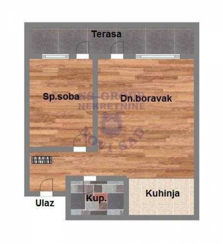 Dvosoban stan na Novoj Detelinari, 49m2
