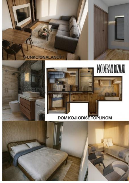 Na prodaju dvoiposoban stan u kući na Panteleju, 60m2