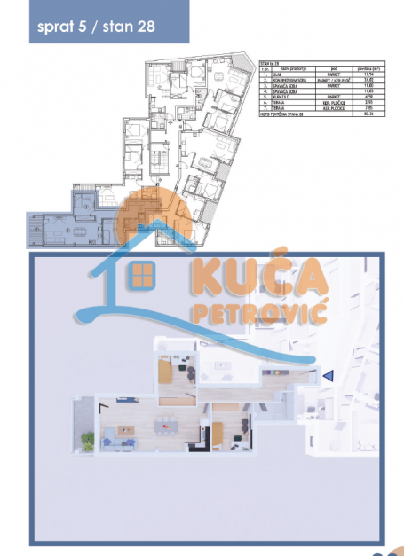 Lux novogradnja, 3.0, Centar, Penthaus