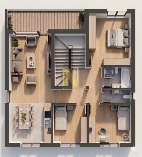 Dvosoban stan 94 m² na Telepu, Novi Sad