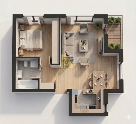 Dvosoban stan 46 m² na Telepu, Novi Sad