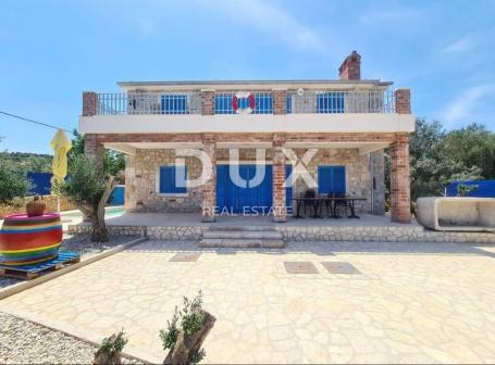OTOK PAŠMAN, ŽDRELAC - Luksuzna kamena vila s bazenom pokraj mora