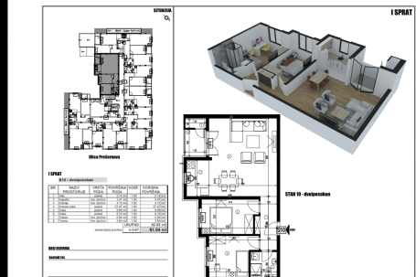 NOVI SAD - TELEP - 60.98 m2