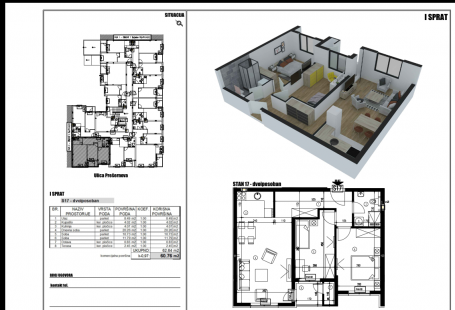 NOVI SAD - TELEP - 60.74 m2