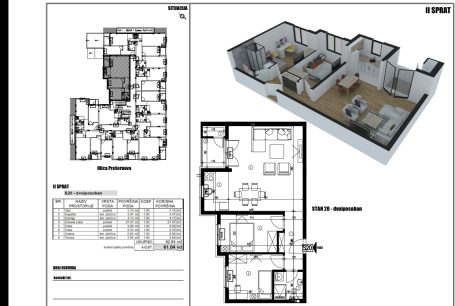 NOVI SAD - TELEP - 60.98 m2