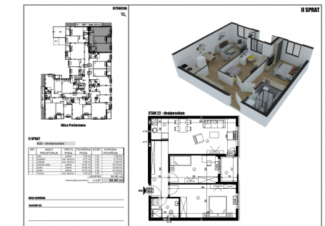 NOVI SAD - TELEP - 62.58 m2