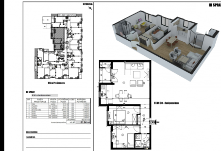NOVI SAD - TELEP - 60.98 m2