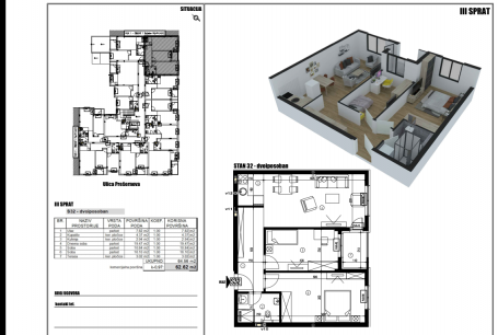 NOVI SAD - TELEP - 62.58 m2