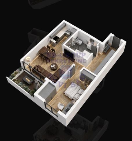 Dvosoban 38m2 Adice