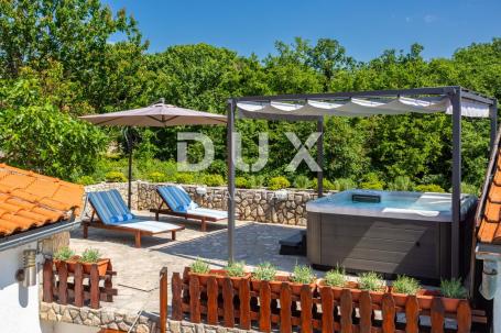OTOK KRK, VRBNIK (okolica) - PRILIKA! Kuća s bazenom i jacuzzijem