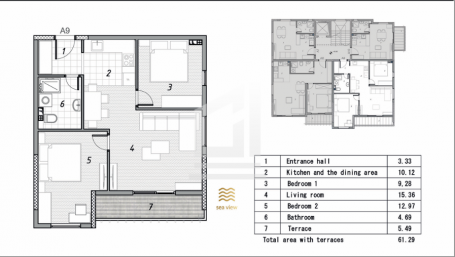 Stan 61 m² na Prodaju – Sutomore, Bar