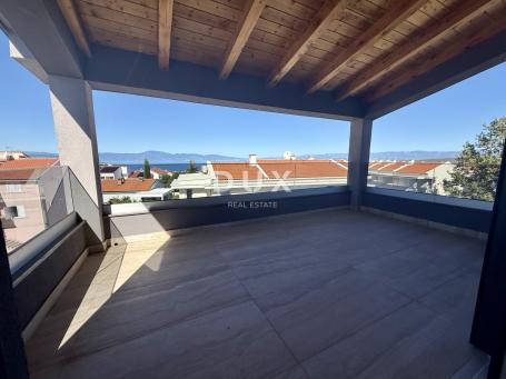 OTOK KRK, MALINSKA - Stan u luksuznoj novogradnji s predivnim pogledom na more!!