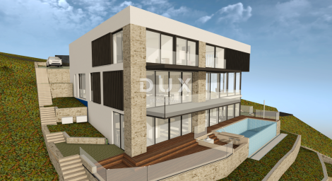 OPATIJA, POLJANE - Prodaja građevinskog zemljišta s građevinskom dozvolom i pogledom