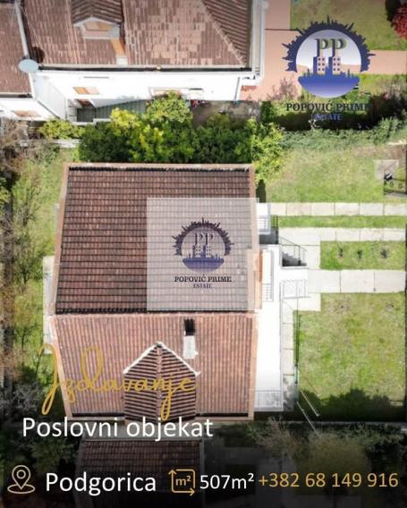 IZDAJE SE POSLOVNI OBJEKAT | 337m² + 170m² TERASA – STARI AERODROM, PODGORICA