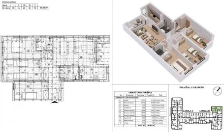 Južni Telep-Odličan Veliki Četvorosoban stan 93 m2 u Izgradnji na Top Lokaciji-povrat PDV-065/385 88