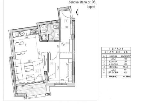 Podbara- Fantastičan Dvosoban stan 46 m2 u Izgradnji na Top Lokaciji-povrat PDV-065/385 8880