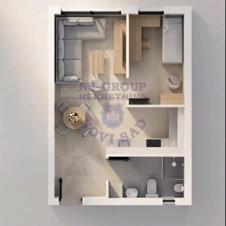Jednoiposoban 35m2 Telep