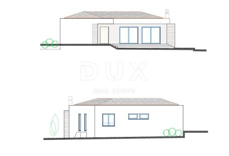 ISTRIA, MARČANA - Modern family house with swimming pool in the unfinished stage