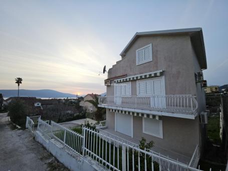 Spacious family home with sea view in Tivat