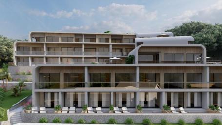 New apartment under construction, 94m2, sea view, Tivat