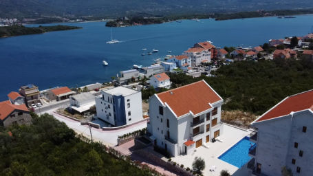 New 3-bedroom apartment with a sea view and big terrace in Bogišići