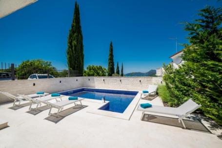 Luxury villa with pool and panoramic view of Mamula, Žanjic