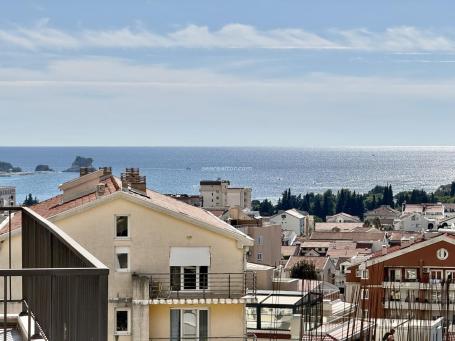 1-Zimmer-Wohnung in Budva, Podkošljun mit Meerblick zu verkaufen
