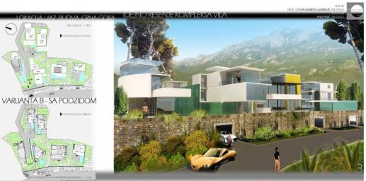 Urbanized land for sale, 955 m2 (GBA: 825 m2), Budva