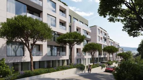 Studio apartment under construction for sale in Tivat – 27 m2, new complex with swimming pool