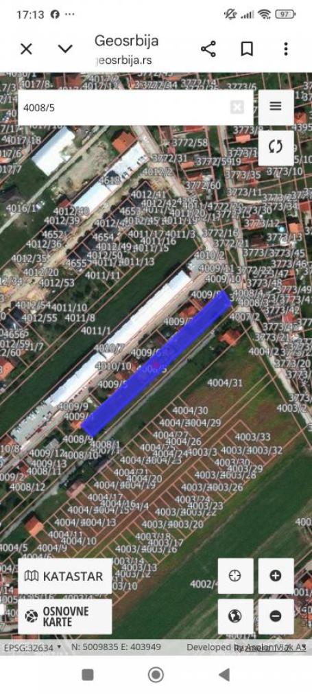 Gradjevinski plac 1860m Novi Sad, Adice- Veternička za gradnju Pr+1+Pk