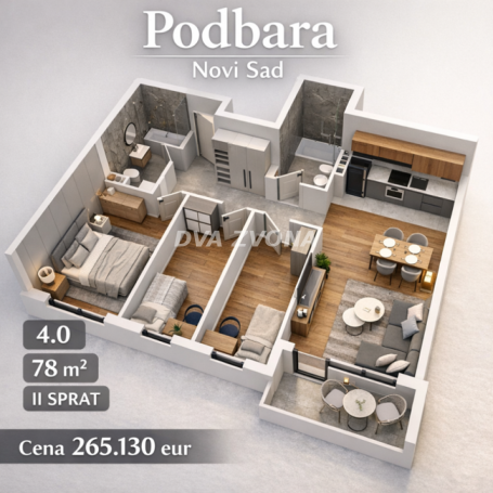 PODBARA – NOVI SAD | Moderan 4.0 stan