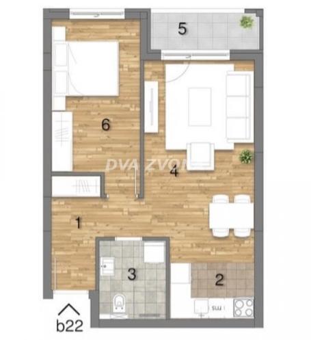 NOV, MODERAN STAN NA TELEPU – 47.46 m², 2.0,  TREĆI SPRAT