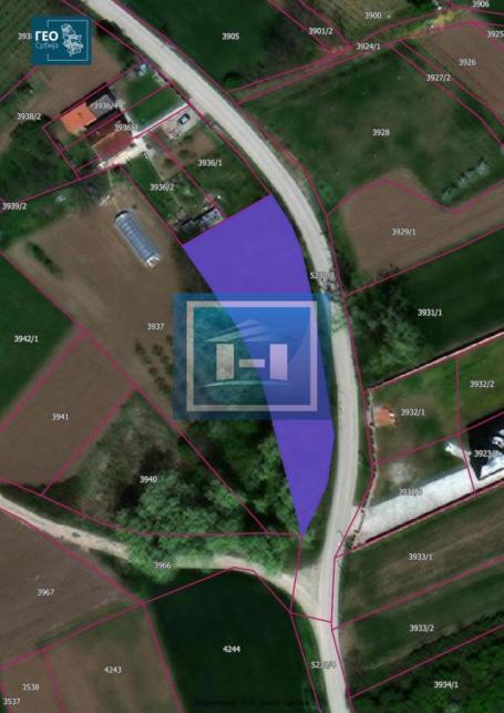 Land in a construction zone